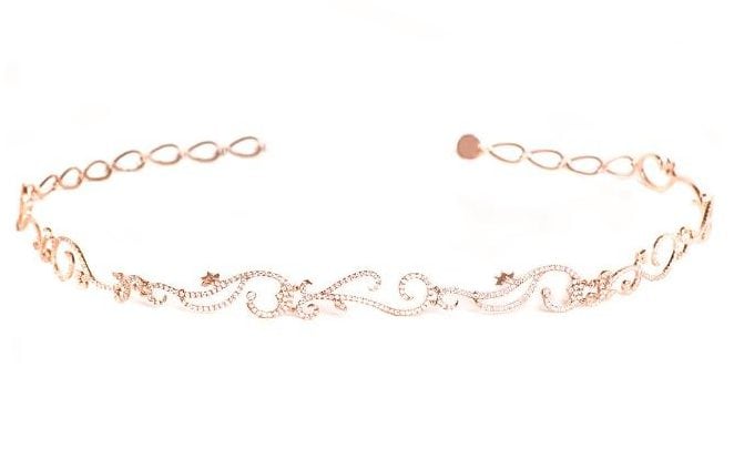 Diane Kordas rose gold Vine choker with diamonds, £10,150