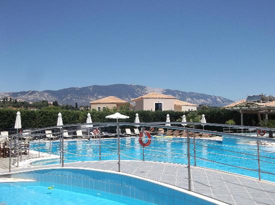 view of the pools with mountains in distance
 (43081632)